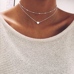 Collier A Pendentif Coeur - Argent